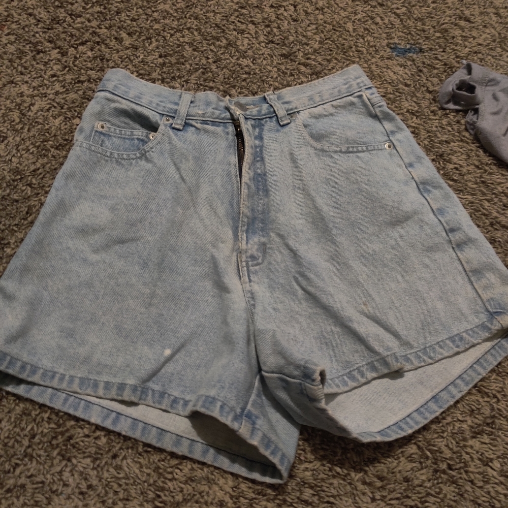 Blue jean shorts